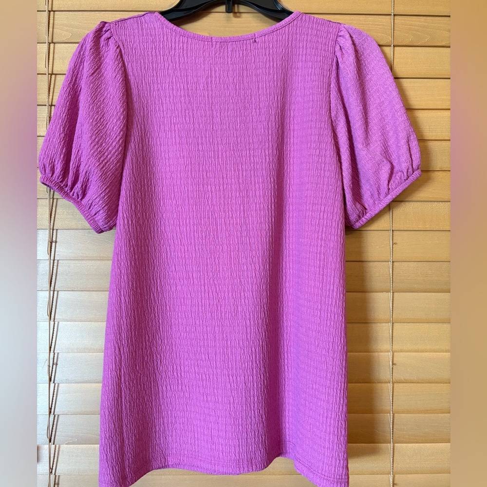 Purple Lace Trim Top - Picture 5 of 8